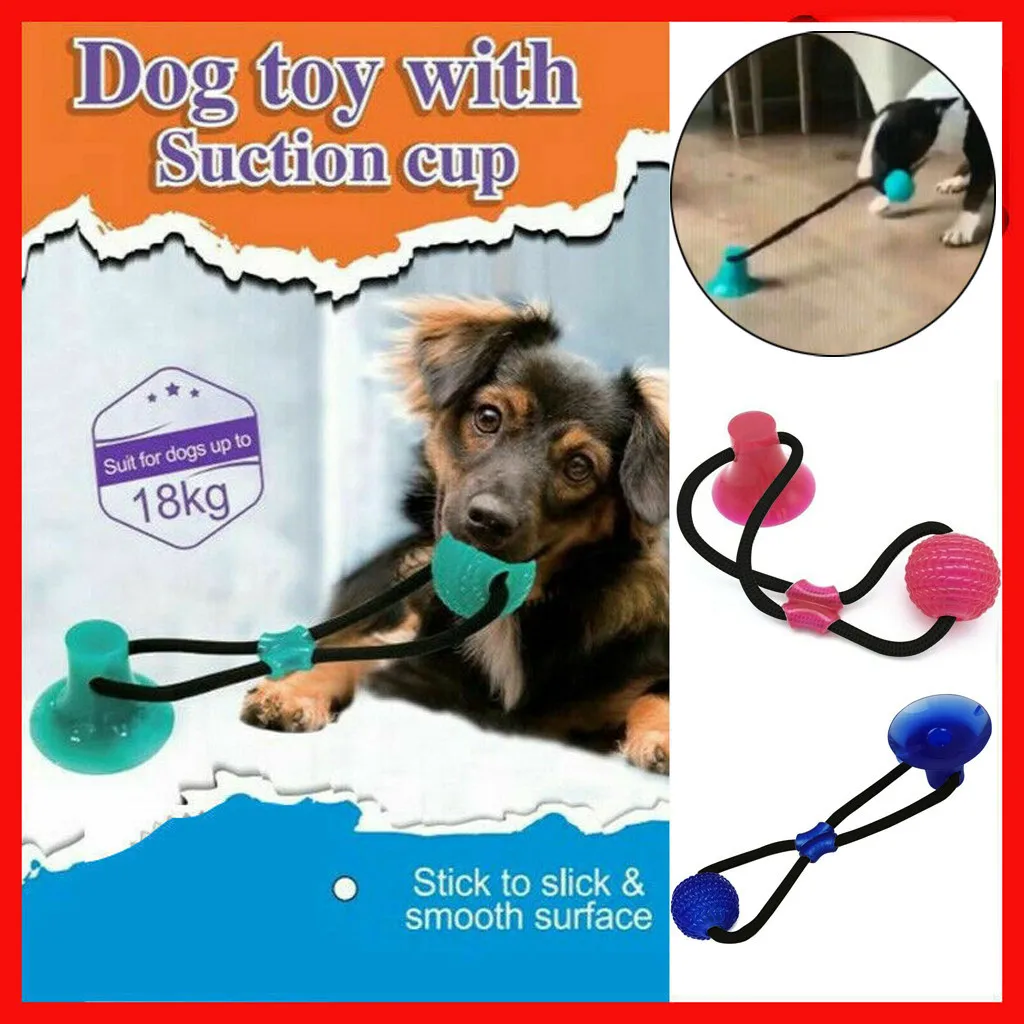 

Bite Dog Pet Toys Multifunction Pet Molar Toy Cleaning Teeth Safe Elasticity Soft For Dog Puppy Suction Cup Dog Biting Toy #065