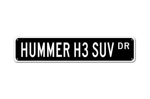 Puernash жестяной знак Hummer H3 Suv Gm подарок большой Suv 4 колеса уличный знак металлический знак 4x16
