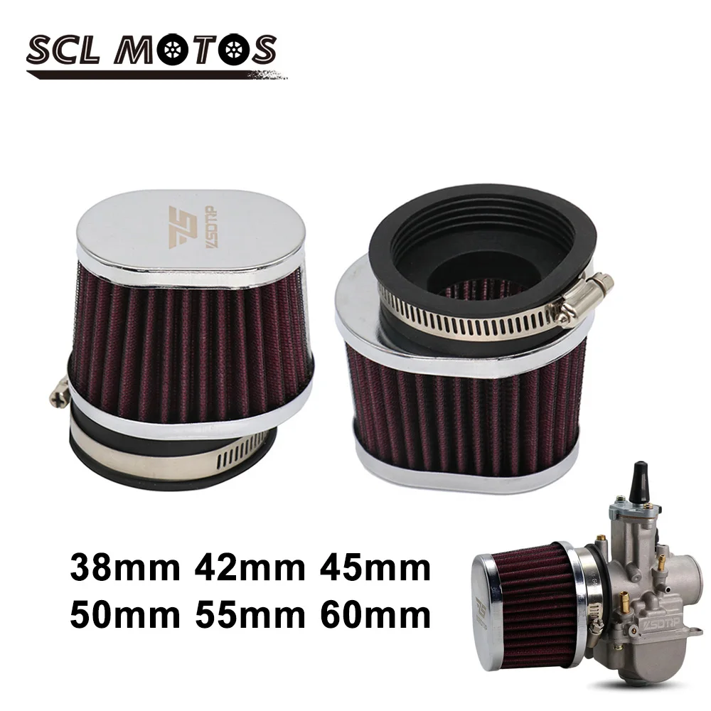 Воздушный фильтр SCL для мотоциклов 38/42/45/50/55/60 мм Yamaha/Kawasaki/Suzuki/Honda | Автомобили и