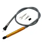 Электрический сверлильный гибкий вал роторный инструмент с 0,1-3,2 мм ключом Зажимы Крепления совместим с Dremel 3,175 мм0,12 дюймов