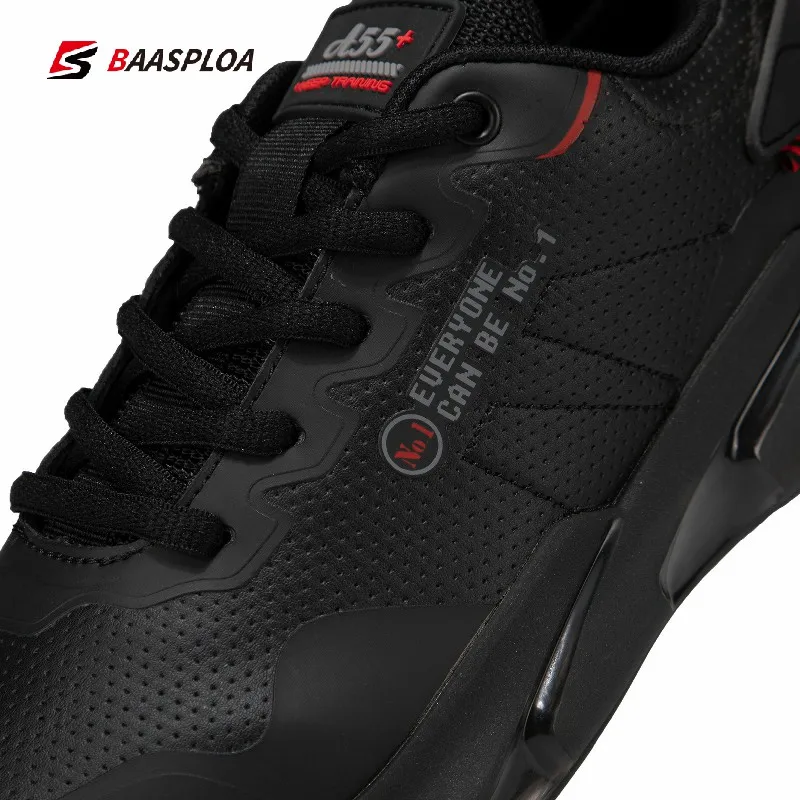 Baasploa 2021 New Arrival Men Sport Running Shoes Non-slip Wear-resistant Casual Shoes Lightweight Male Fashion Walking Shoes