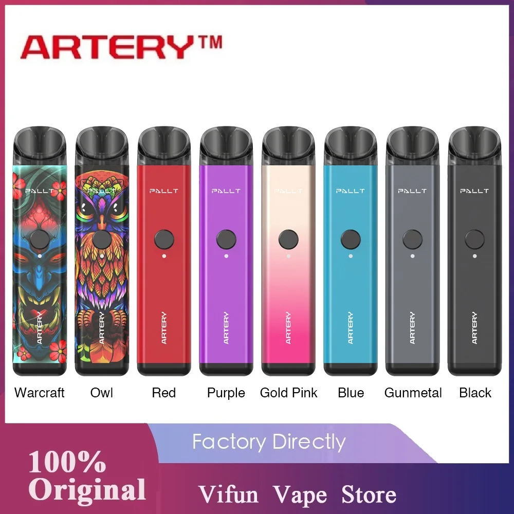 Original Artery Pal LT Pod Kit 700mAh Battery &amp 2ml PAL SE 1.3ohm KA1 Coil MTL Vape Vs Renova Zero / 0UWELL Caliburn | Электроника