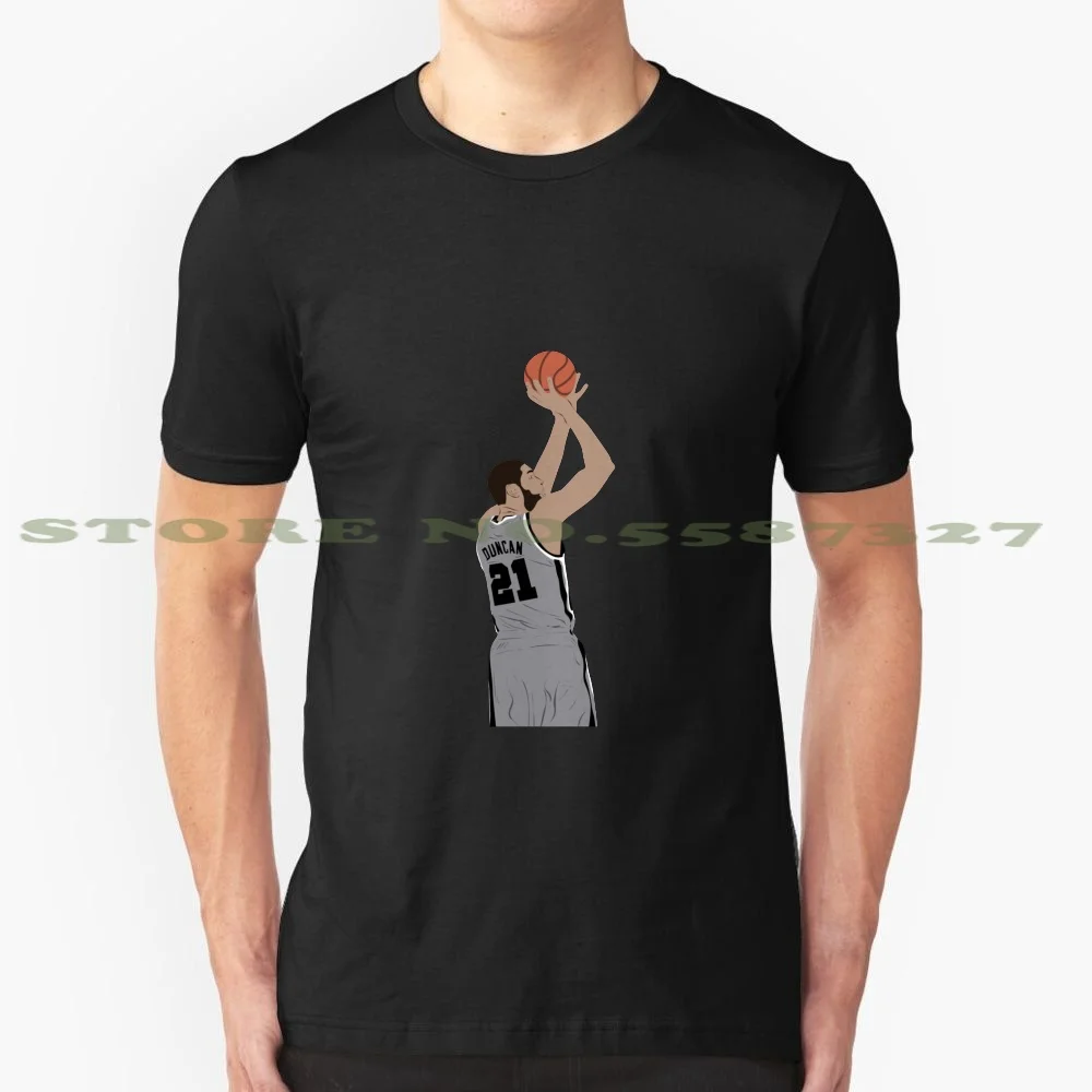 

Tim Duncan Black White Tshirt For Men Women Tim Duncan Spurs San Antonio
