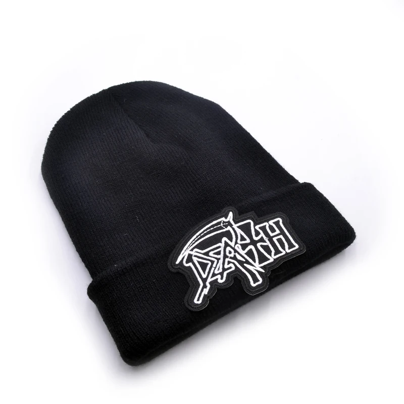 Шерстяные шапки с логотипом Death 6 цветов Вязаная мужская зимняя женская