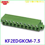 KF2EDGVC 7,5 2P~ 12P разъем PCB вставной TEMINAL блок 2EDGVC 7,5 мм 2PIN~ 12PIN GMSTBVA 2,5G 1766660 PHOENIX контакт DEGSON