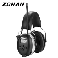 zohan headphone hearing protector electronic ear protection amfm earmuffs radio ear muffs noise canceling professional nrr 25db