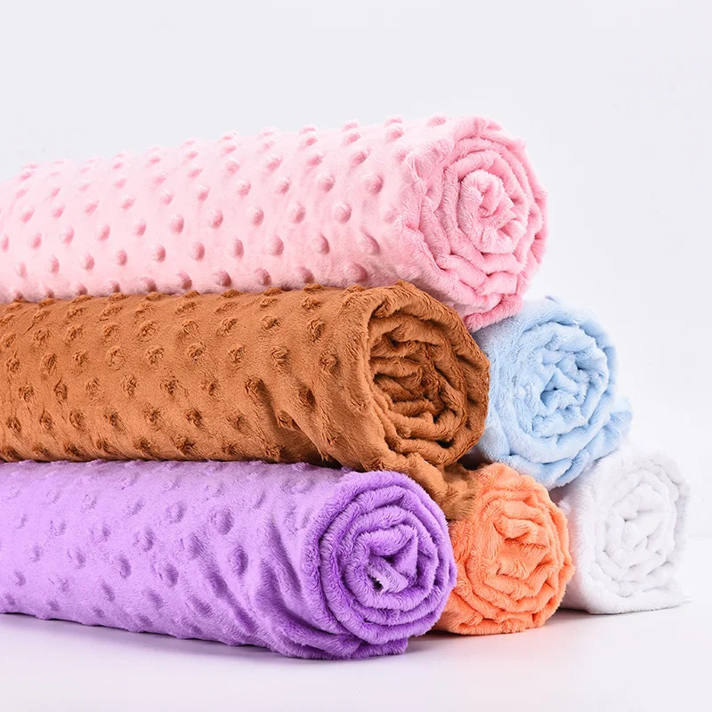 Супер мягкая Minky Dot ткань 50x150 см для метра ручного шитья одеяло материал плюшевая