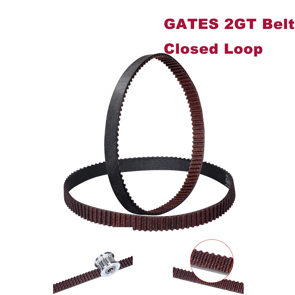 

3D Printer Parts GATES 2GT GT2 Belt Closed Loop Timing Belt Synchronous Belt Rubber Width 6MM For Ender 3 CR10 3D Printer