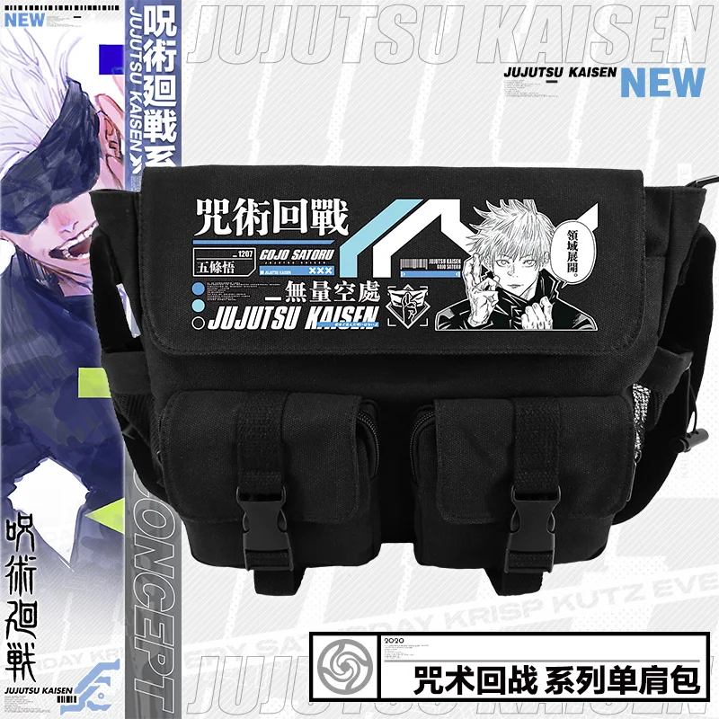 

NEW Anime Jujutsu Kaisen Gojo Satoru Fushiguro Megumi Yuji Itadori Cosplay Satchel Shoulder Bag Fashion Schoolbag Messenger Bag