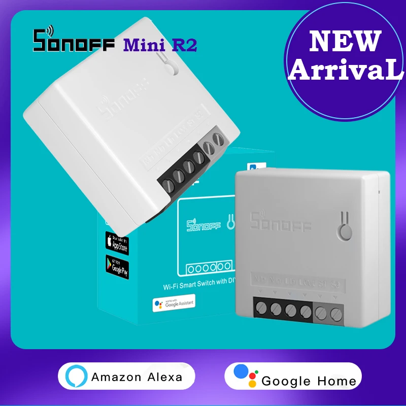 Новый смарт переключатель SONOFF mini r2 minir2 wifi Модуль Автоматизации таймер поддержка