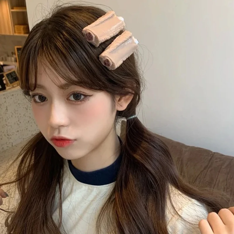Women Imitation Food Hairpin Pork Rods Hair Accessories Edamame Ribs Kelp Chips BBQ Clips | Красота и здоровье