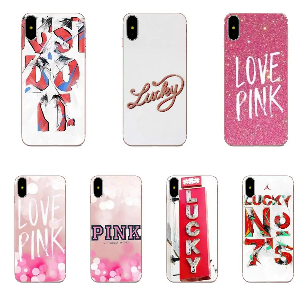 Чехол для телефона премиум класса Lucky Love Pink Sony Xperia Z Z1 Z2 Z3 Z4 Z5 compact Mini M2 M4 M5 T3 E3 E5 XA XA1
