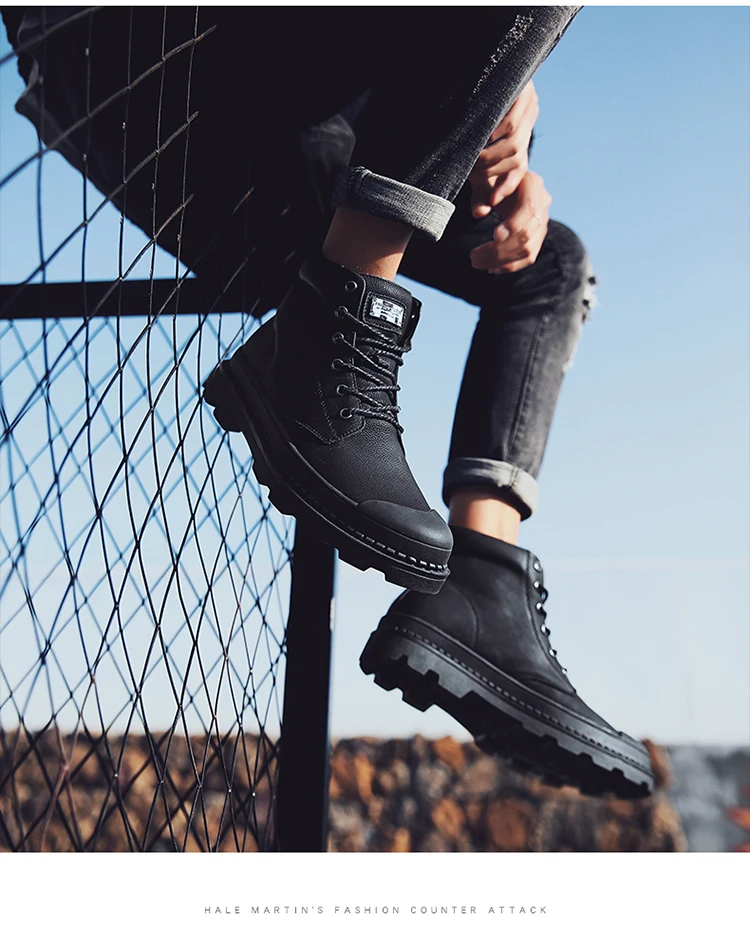 Bota Masculina Rushed Bont botas hombre Heren Laarzen Winter Warme зимние сапоги Mannen Werken Schoenen Schoeisel Mode резиновые