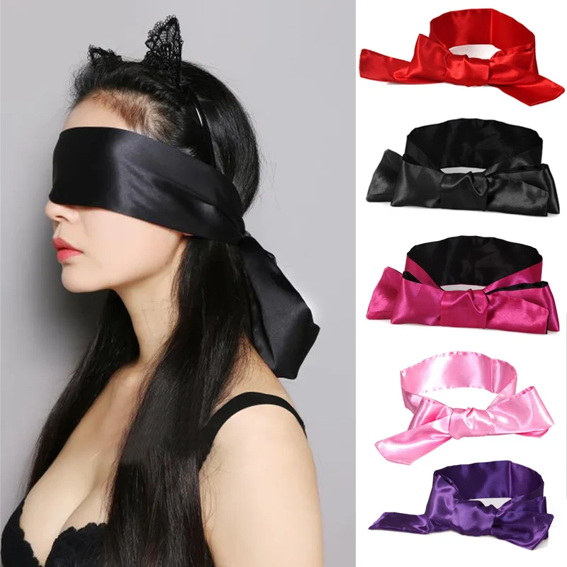 Sex Unisex Blindfold Eye Satin Mask Couple Love Cosplay Sex Games Set Adult SM Products Exotic Accessories Sex Toys for Women