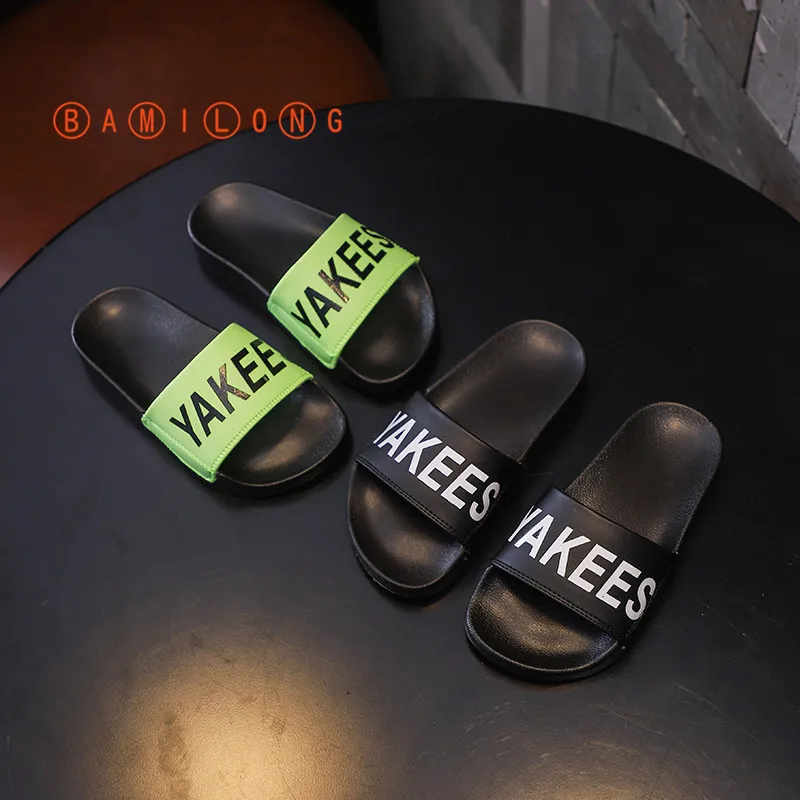 Модные летние детские домашние туфли 2020 пляжная обувь для мальчиков тапочки