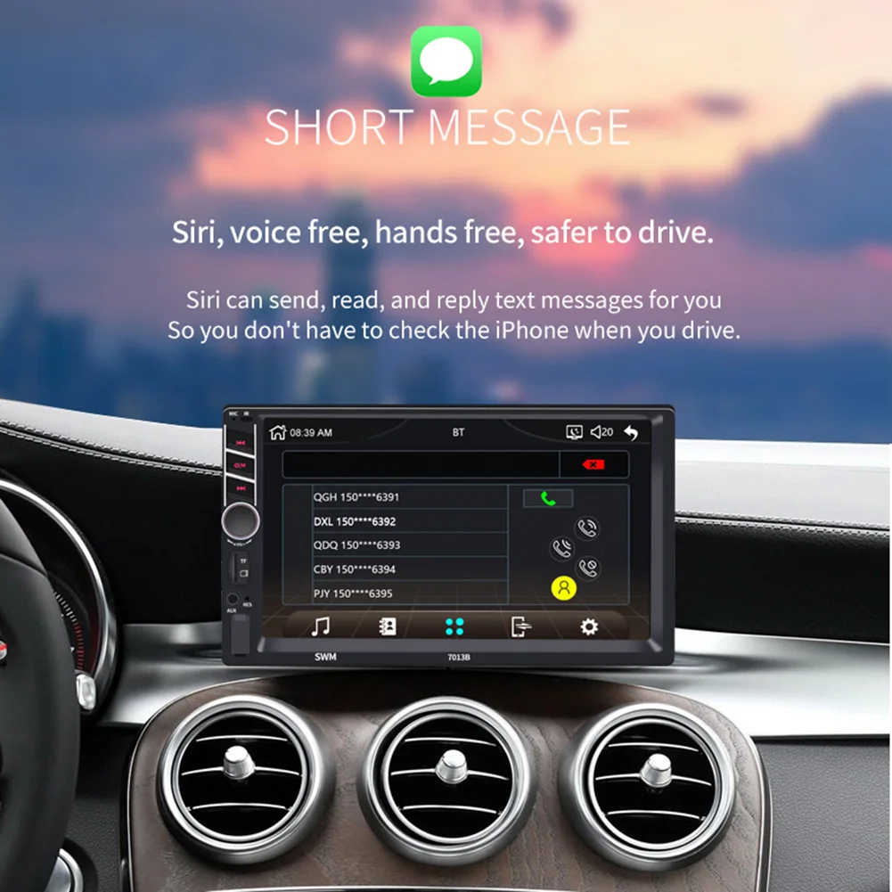 

7inch Car MP5 Player Wireless Communication Reverse Image Video Music Player 7013B C66