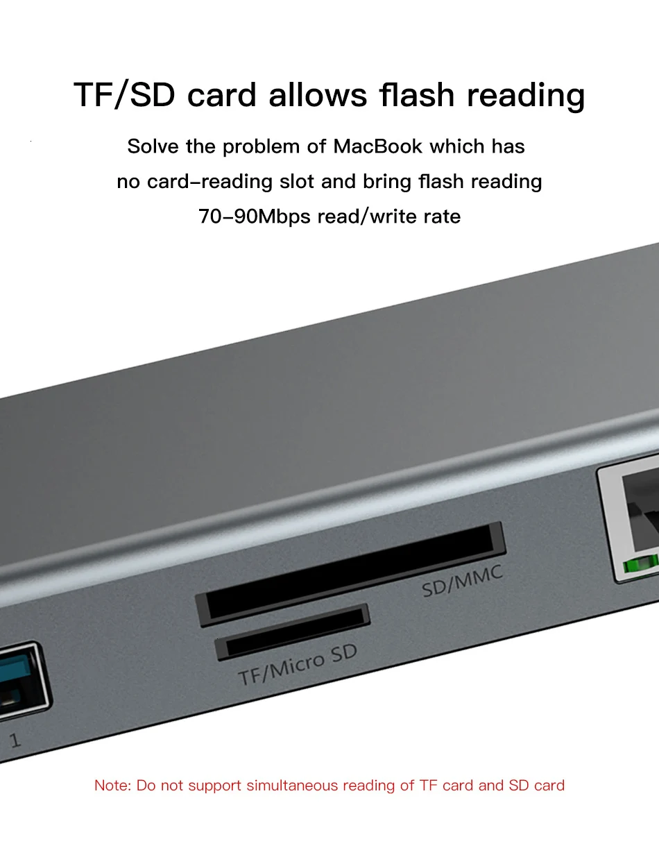 Baseus USB C концентратор type C к HDMI VGA RJ45 несколько портов USB 3,0 USB3.0 type-C разветвитель для Macbook Pro Air USB-C концентратор адаптер питания