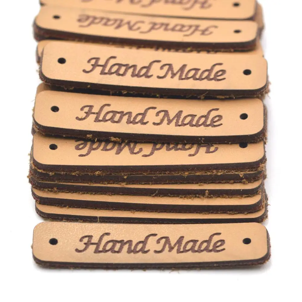 KALASO 20 штук ручной работы этикетки для одежды кожаной теги шапки сумки свитер