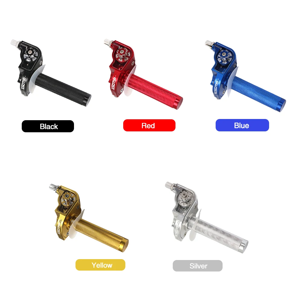 ZSDTRP 1PC CNC Adjustable Aluminum Throttle Grips Settle twist gas throttle handle For Dirt Pit Bikes Kayo Bse Apollo 110-250cc |