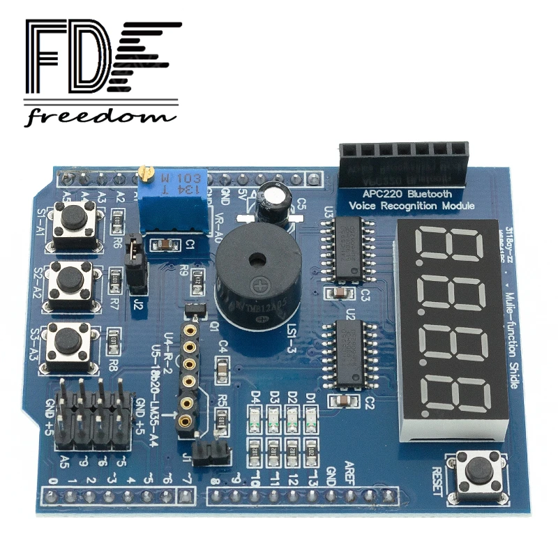 10PCS Multifunctional expansion board kit NEW based learning UNO R3 LENARDO mega 2560 Shield Multi-functional for Arduino | Лампы и