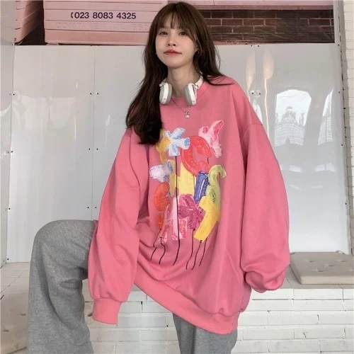 

Real Shot Women's Pullover Loose Elegant Spring and Autumn Sweater