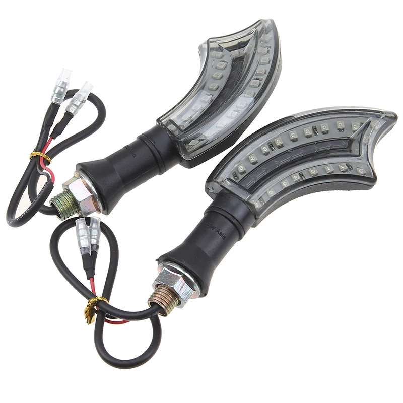 Posbay Универсальный Янтарный светодиодный сигнальный фонарь для мотоцикла