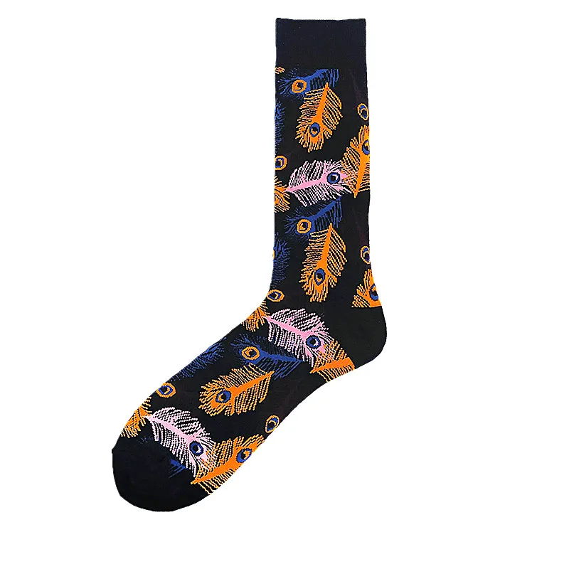 Пара хлопковых носков для весны осени и зимы мороженое ананас авокадо перья