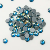 ctpa3bi 2058hf ss16 ss20 blue zircon ab hotfix rhinestones diamond glass ornament diy iron on crystals for garment gym suit