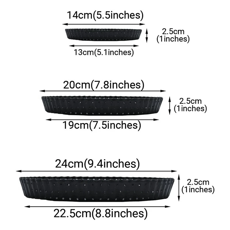 Коркой печь перфорированный Киш олова с антипригарным покрытием для пирога
