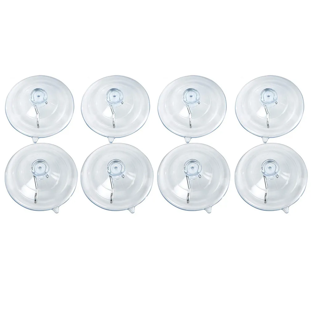Wall hook bathroom kitchen 8 loaded suction cup green transparent hanger hooks 8.1 |