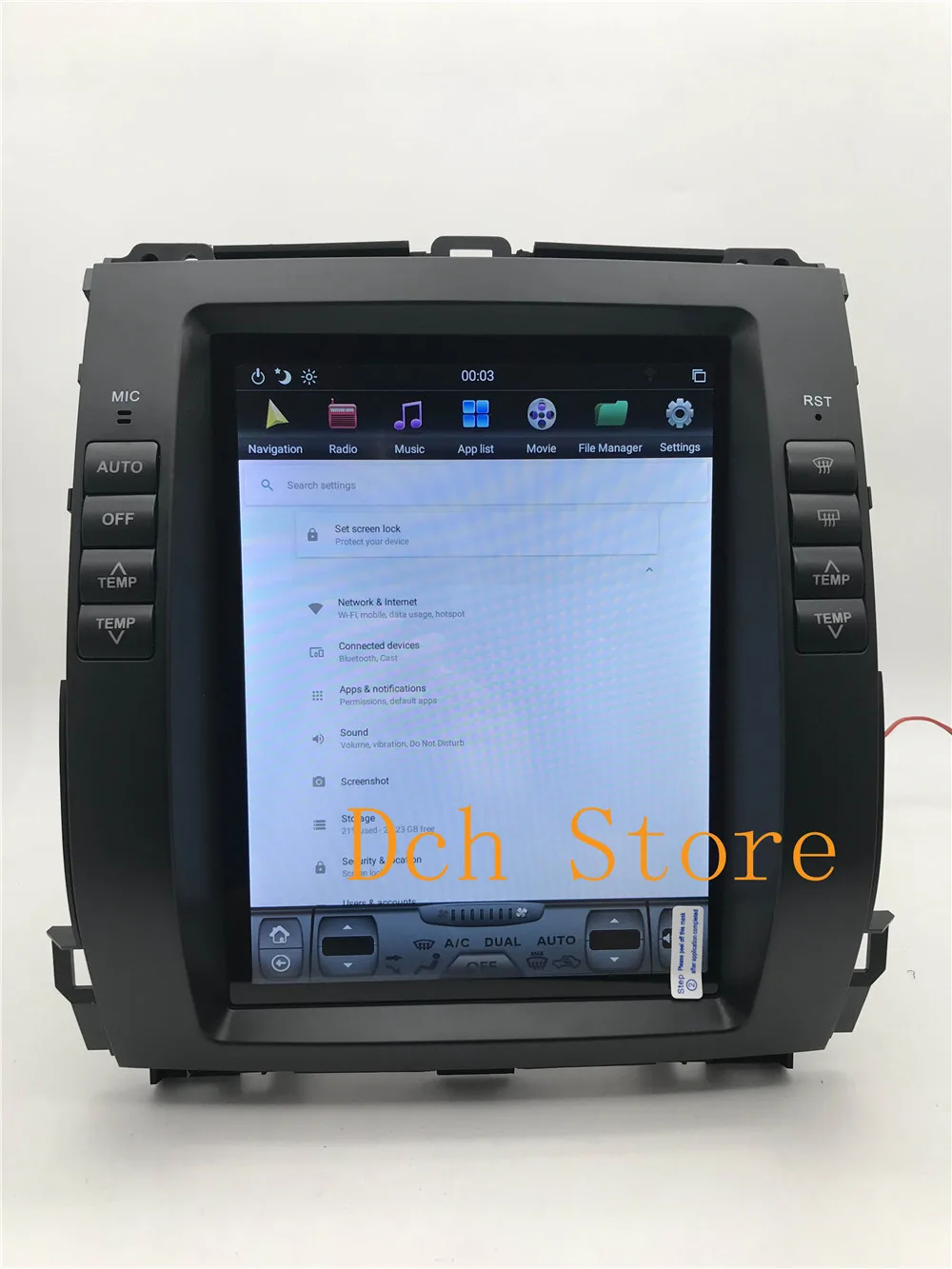 10,4 ''вертикальный экран Tesla стиль Android 8,1 автомобильный dvd-плеер gps для Toyota Prado 120 land cruiser 2002-2009 Lexus GX470 PX6