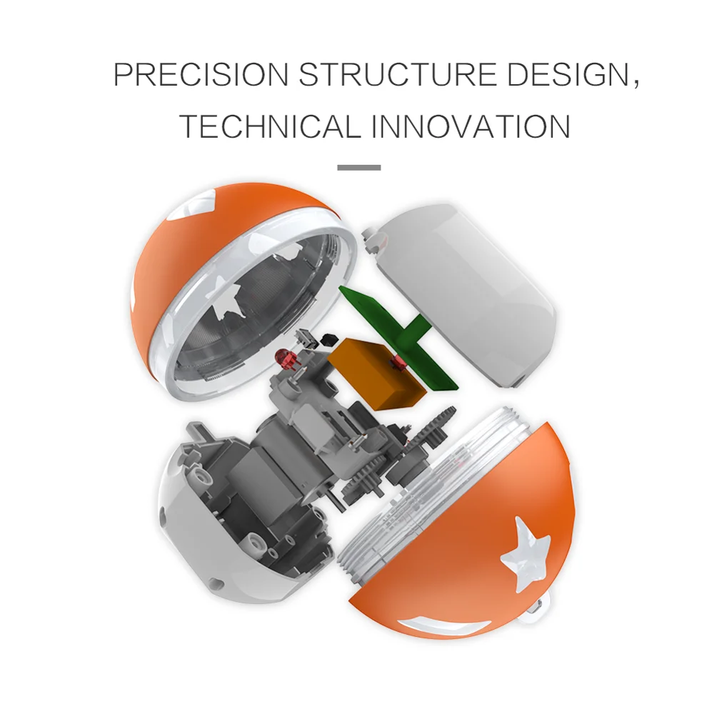 Умный электрический автоматический вращающийся прыгающий шар со светодиодной