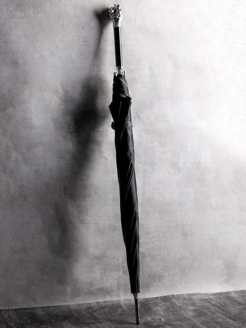 Offerte Ombrello Antivento Nero Business Protezione Uv Manico Lungo Ombrello Grande Moda Lusso Paraguas Mujer Rain Gear BD50UU