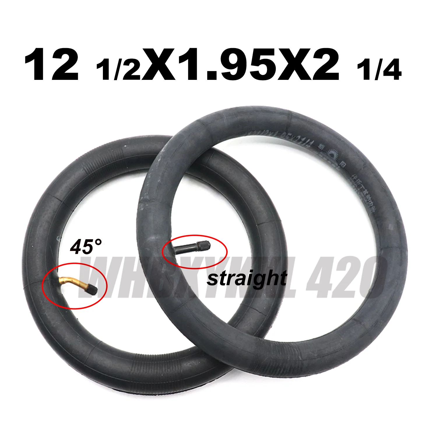 

Высококачественная 12 1/2X1.95X2 1/4 пневматическая камера для шин подходит для мотоцикла 49 куб. См от электрического велосипеда для пересеченной ...