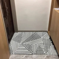 stripe door mat carpet freely cutting anti slip entrance door mats kitchen mat bath mat custom pvc silk loop hallway mats carpet