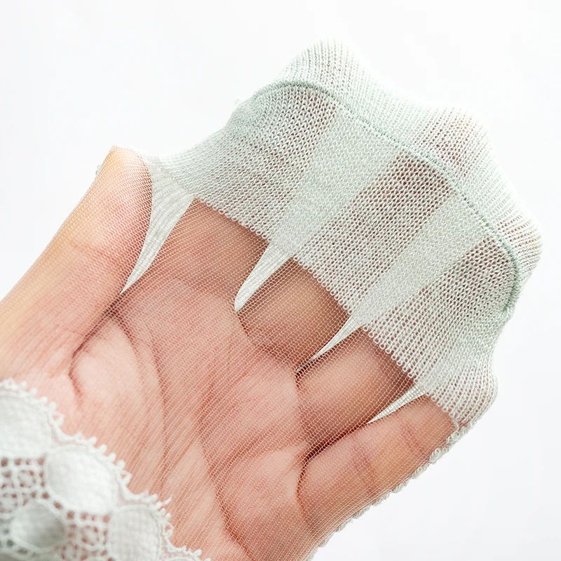 

2021 Children Stockings Girl Lace Socks Summer Ice Silk Socks Ultra Thin Crystal Silk Girl Baby Silk Socks Breathable