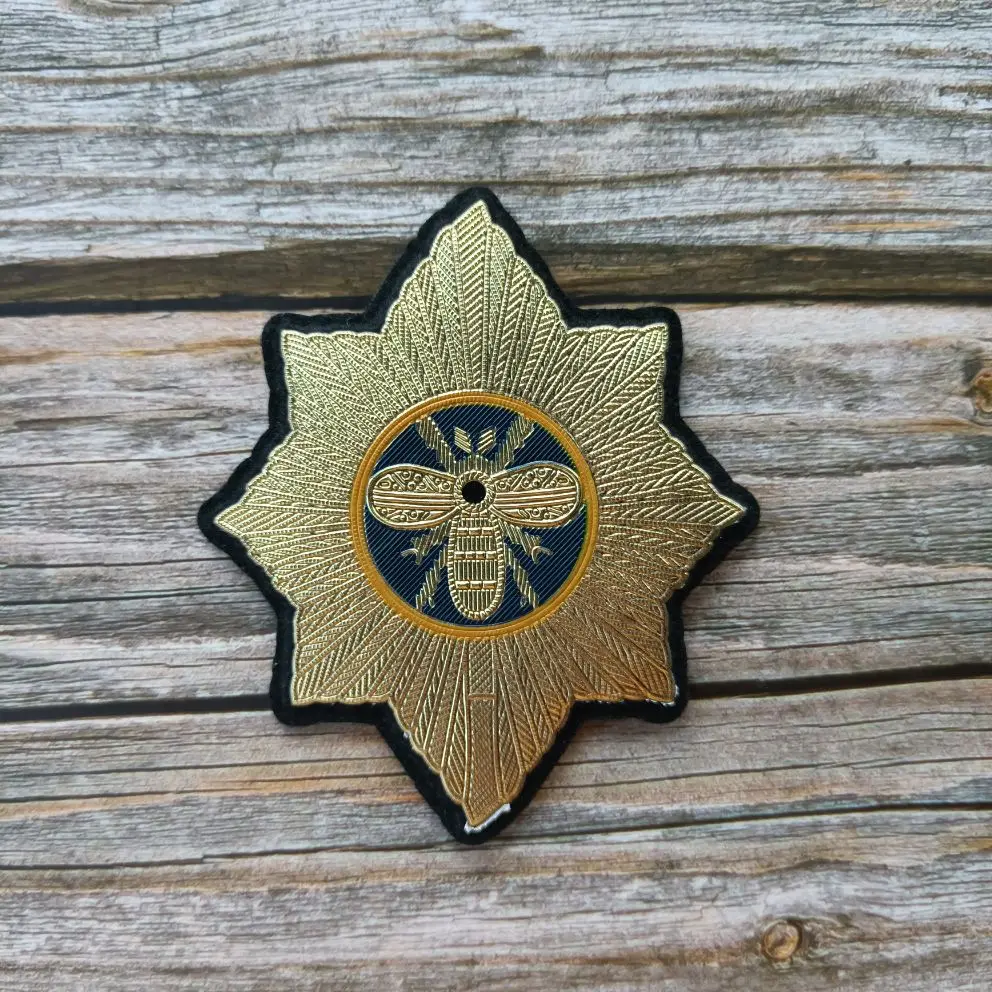 PVC iron-on silk screen printing hot stamping bee snake patches for clothing PA-3414 | Patches