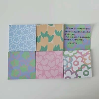 ins tulip colorful flowers love memo pad 50 sheets office message paper student learning small note stationery school supplies