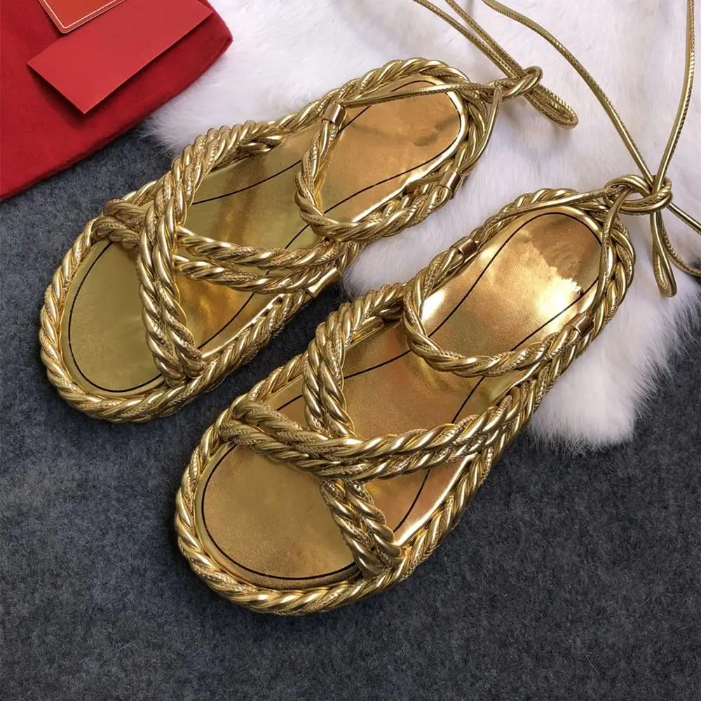 Сандалии женские из натуральной коровьей кожи босоножки с ремешком на щиколотке