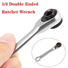Мини 14 дюймов двухсторонний разъем БЫСТРОГО соединения Ratchet шток гаечного ключа Отвертка Инструмент содержит 1 X гаечный ключ с храповым механизмом дропшиппинг