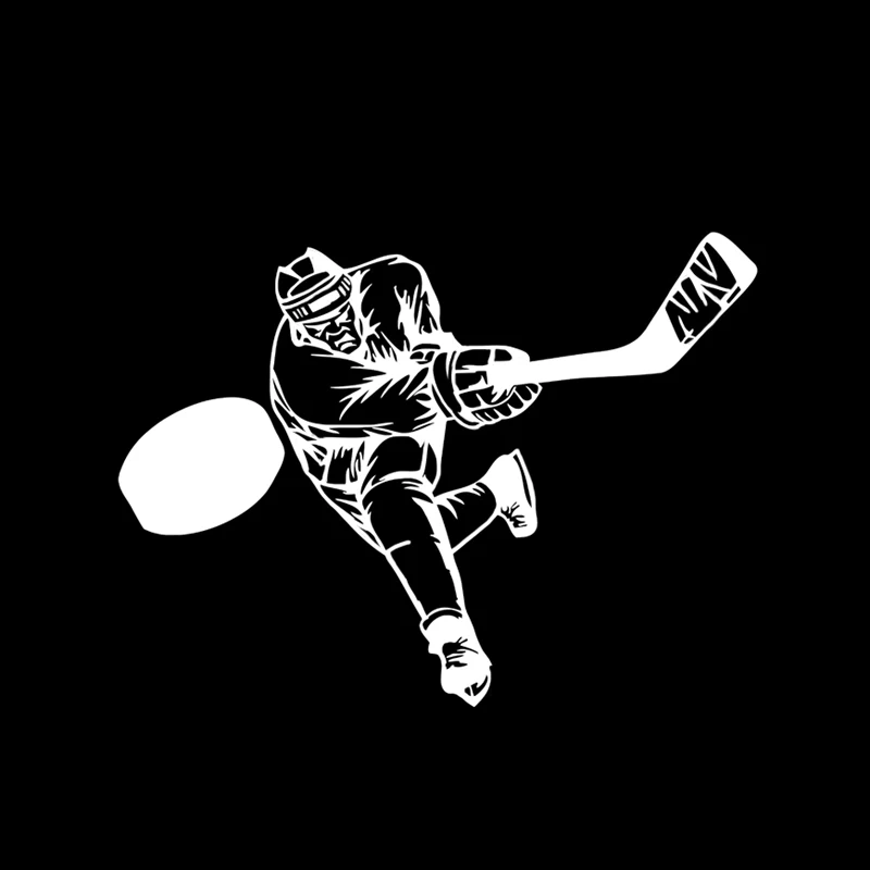 

Personalized Car Stickers Interesting Hockey Decor Car Stickers Silhouette Vinyl Graphic 16x12cm