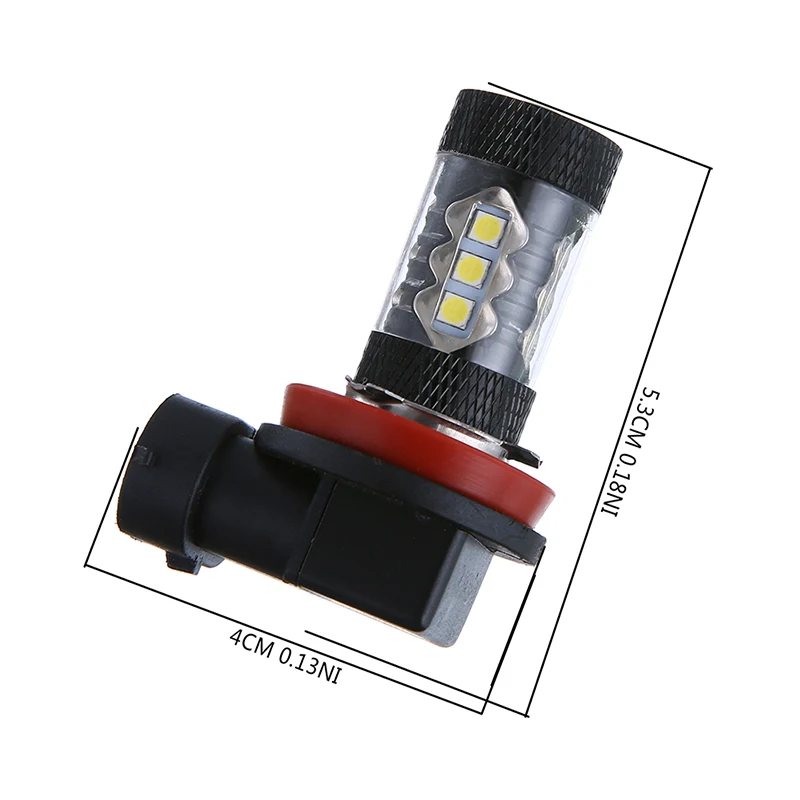 

2PCS/lot 16LED H8 H11 80W Car Fog Light Tail Driving Head Light Lamp Bulb