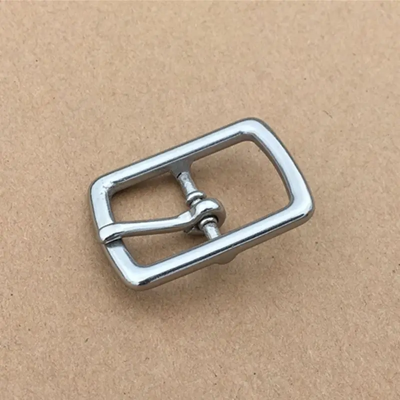 50pcs Garment Bag Leather Stainless Steel Pin Buckle 21mm