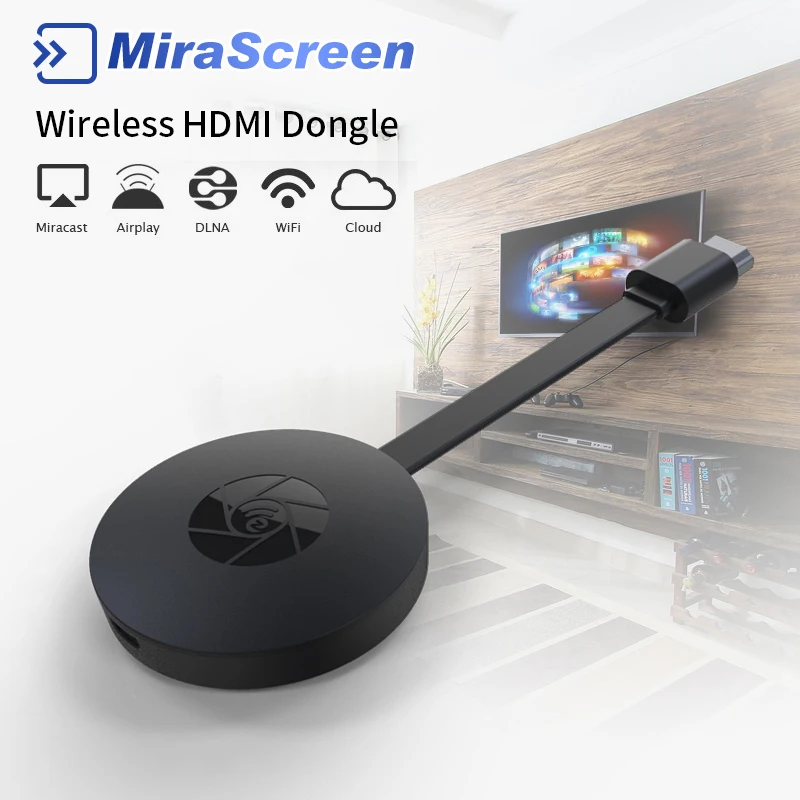 2020 ТВ палка MiraScreen G2A для Android беспроводной WiFi Дисплей донгл приемник 1080P HD Airplay