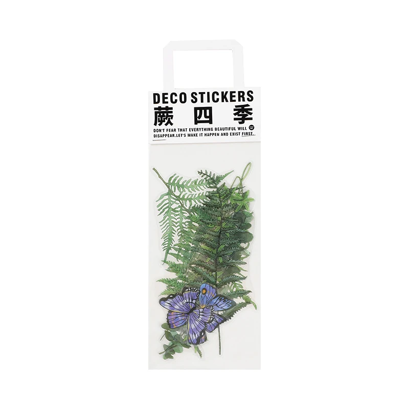 

10pcs/pack Green plants PET Stickers package DIY Diary Decoration label sticker Album Scrapbooking material