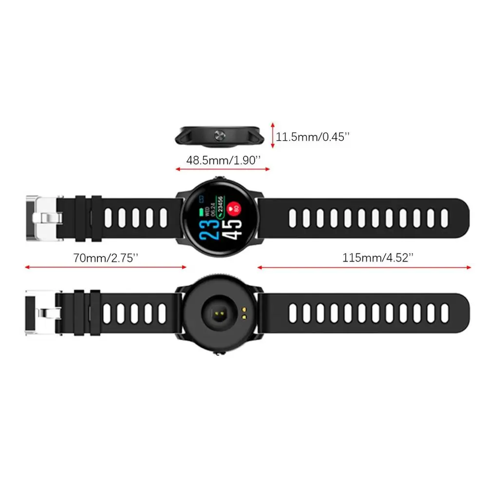 

2019 New Men Smart Watch S08 Fitness Tracker Heart Rate Monitor Pedometer IP68 Waterproof Women Smartwatch For Android IOS Phone
