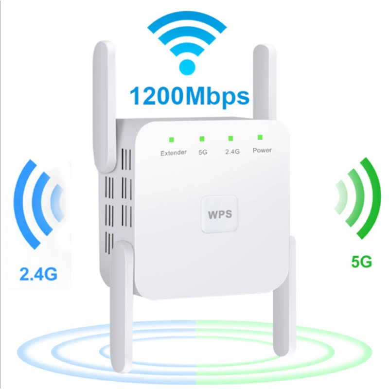 Wi fi 5 ГГц ретранслятор Беспроводной расширитель 1200 Мбит/с усилитель WiFi 802.11N