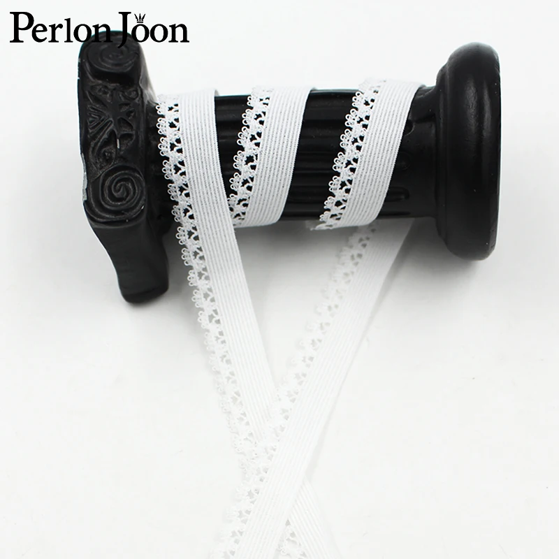 

5 yards/lot 1.2cm White hollow flower lace elastic band is suitable for women's bra and sleeve sewing accessories SG046