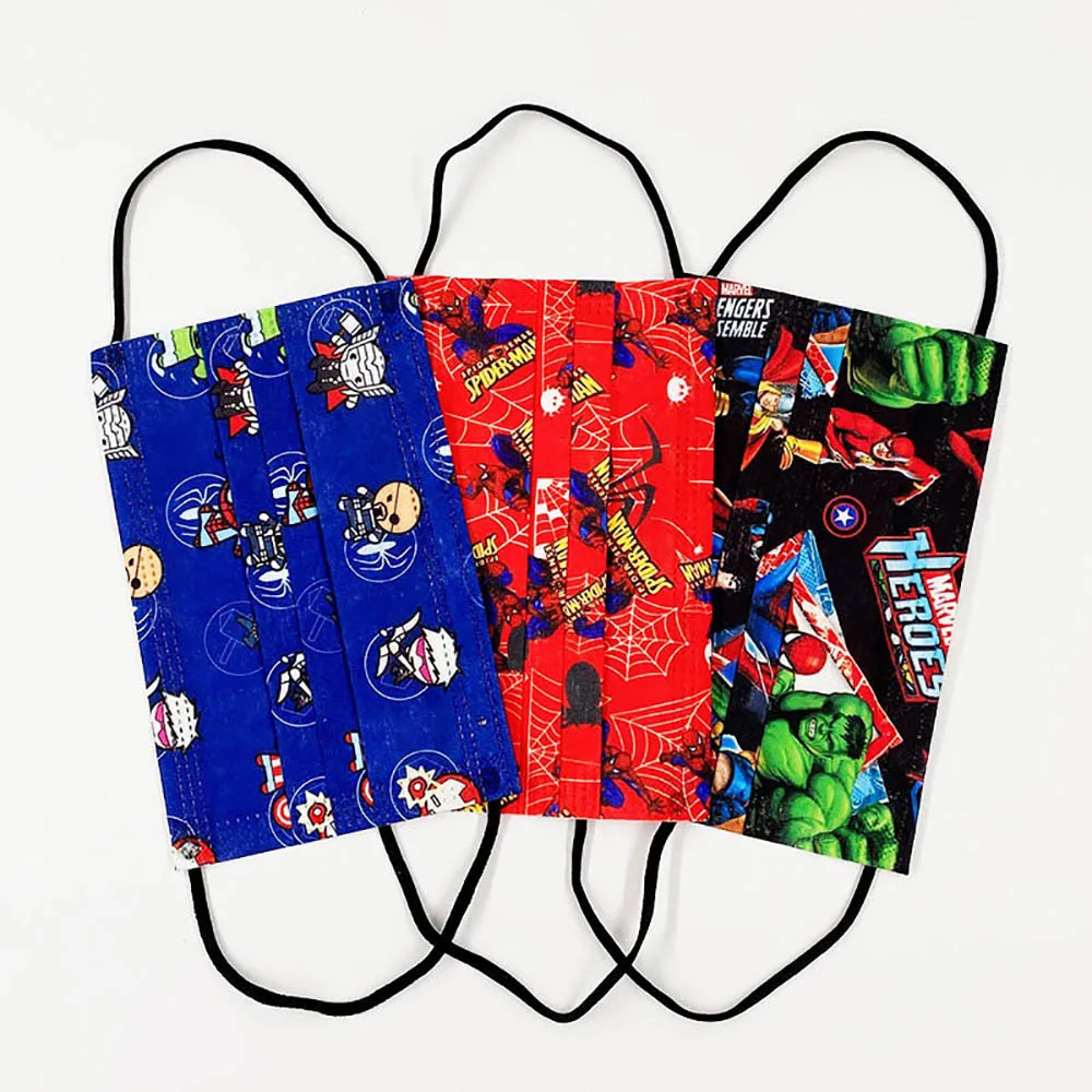 30/75 шт. детская трехслойная маска для лица с героями мультфильмов | Красота и