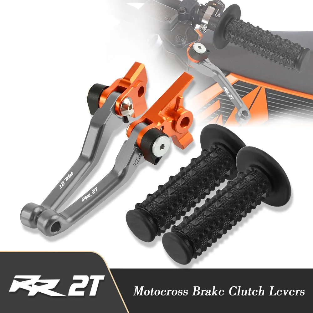 

Motorcycle Aluminum DirtBike Brake Clutch Lever 7/8'' Rubber Handle Bar Grip For BETA RR 2T RR2T 2013-2016 2017 2018 Accessories